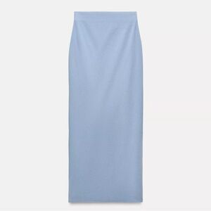 Zara Baby Blue Pencil Skirt